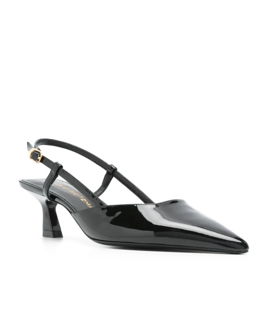 Stuart Weitzman Mid Heel Pointed Toe Sling Back Pumps
