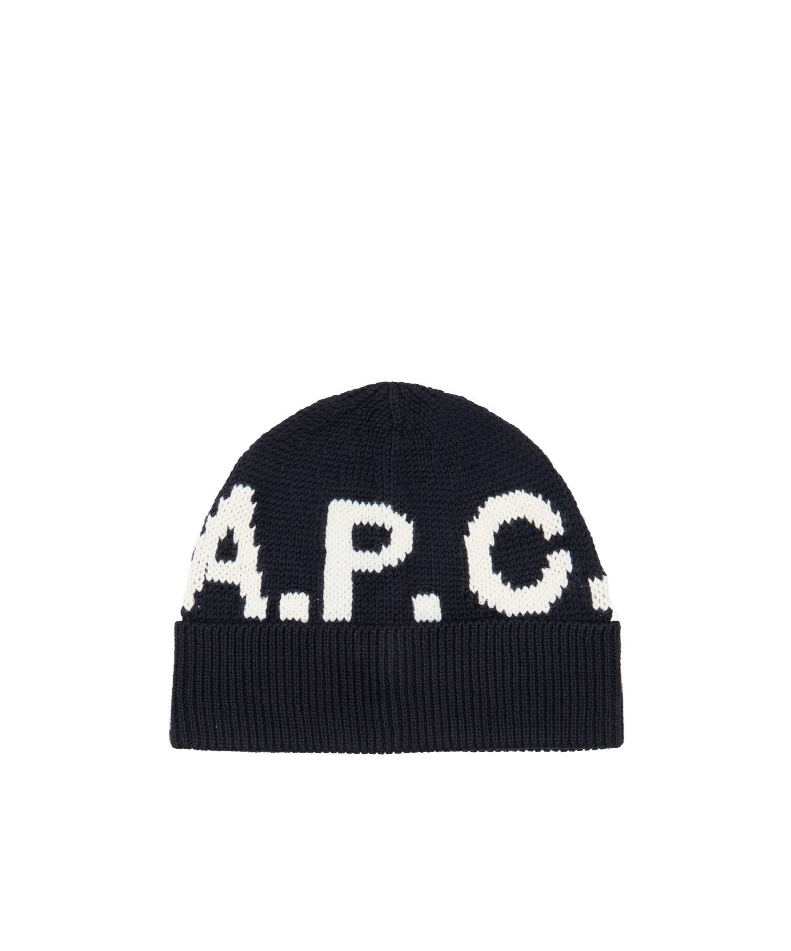 A.p.c. Logo Beanie In Blue
