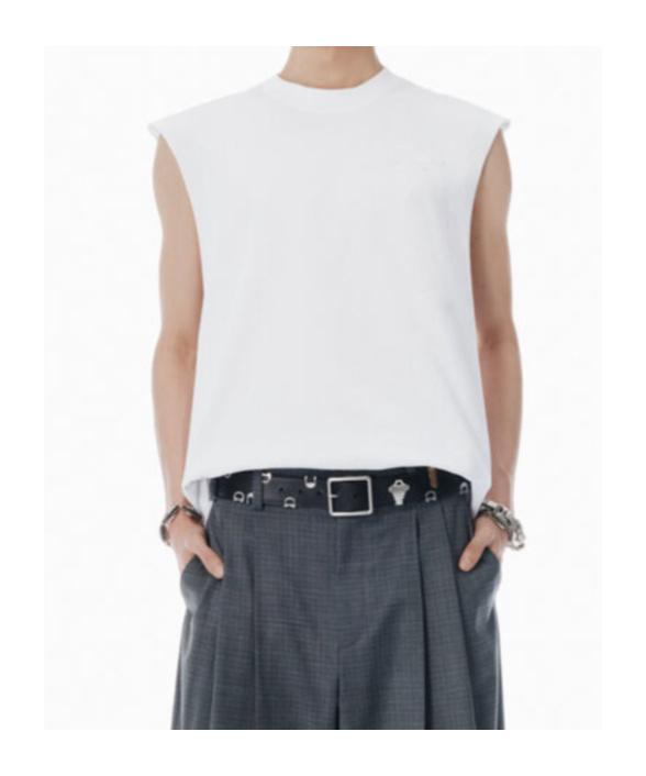 Alexander Wang Cropped Tank Top In White
