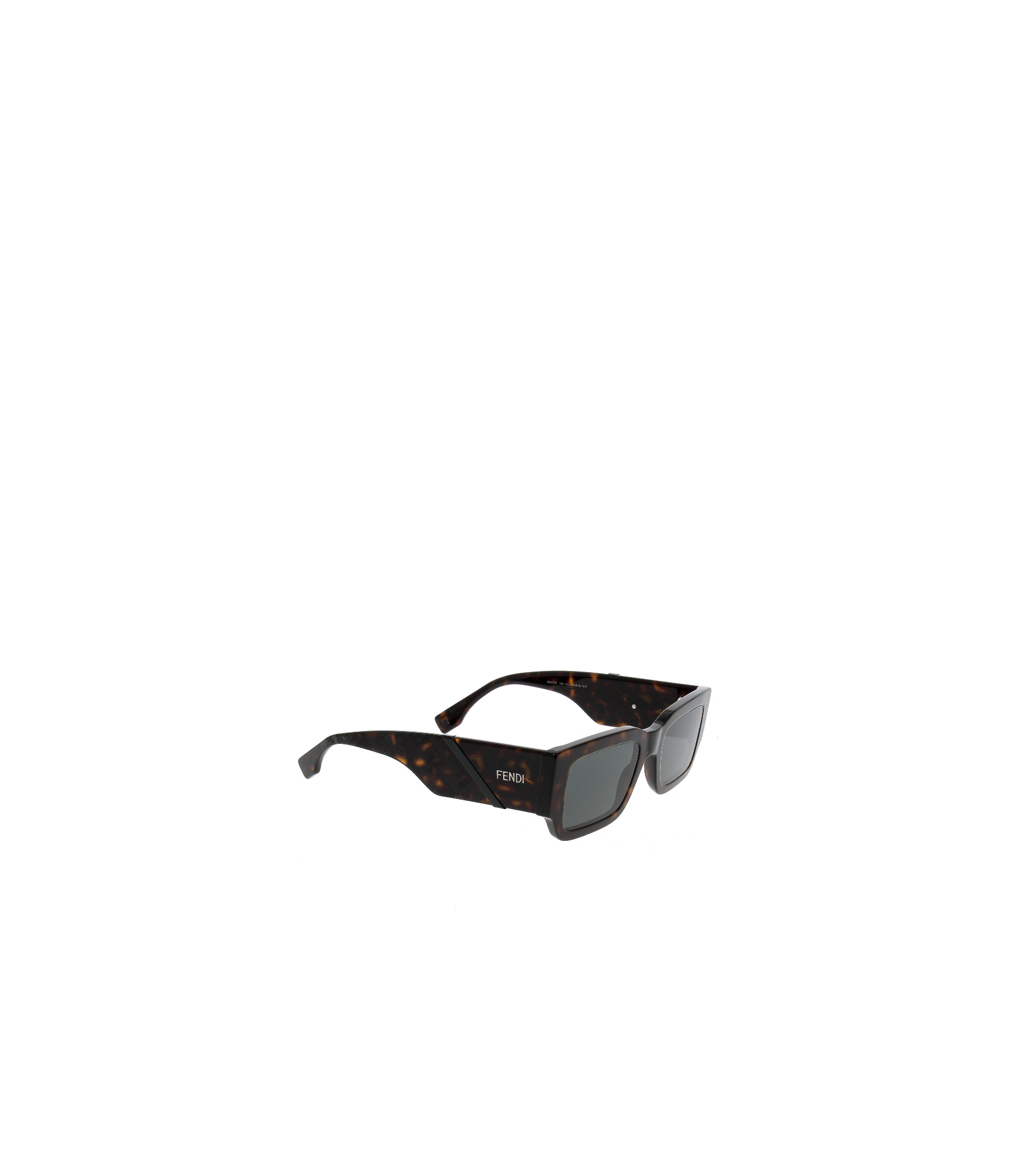 Fendi Eyewear Rectangle Frame Sunglasses In Gray