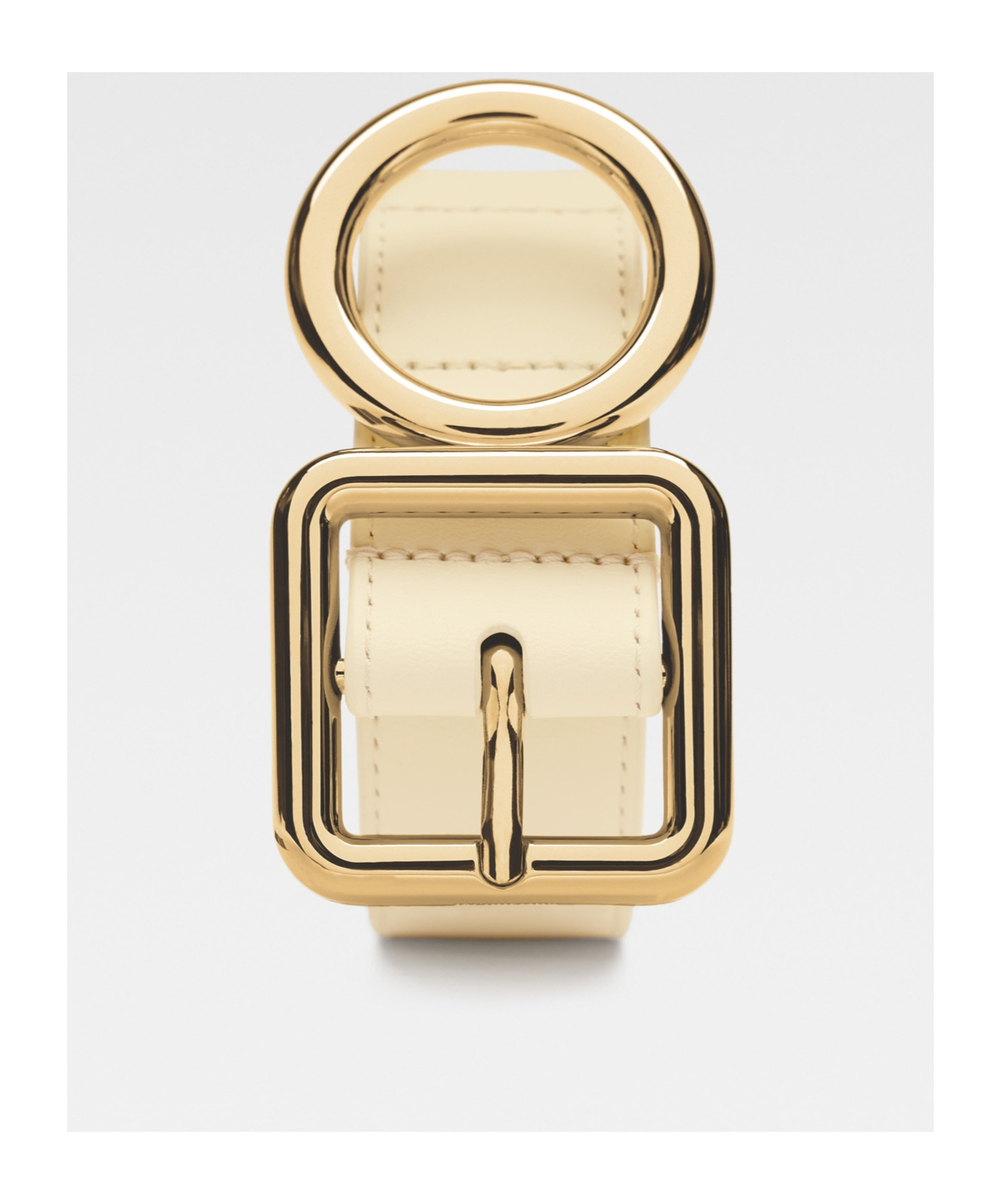 Jacquemus Buckled Belt In Nude