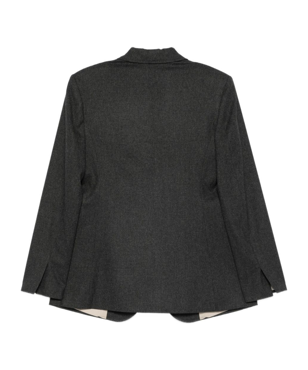 Alysi Flannel Single-breasted Jacket In Black