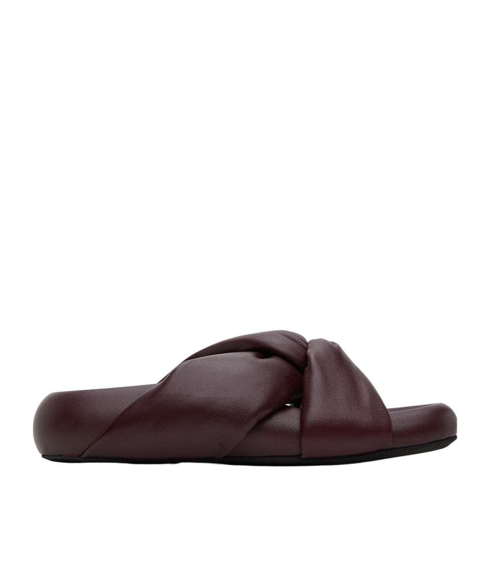 Marni Open-toed Flat Slippers In Black