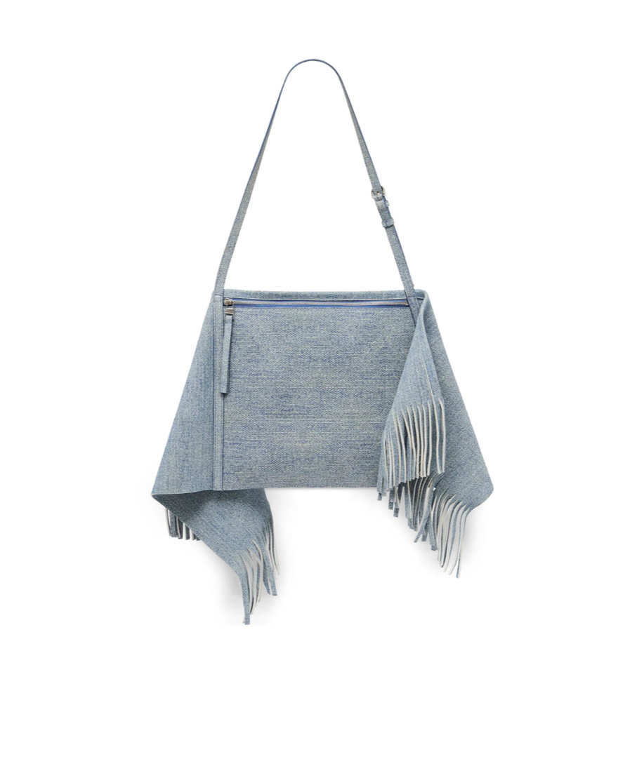Jw Anderson Medium Scarf Shoulder Bag In Gray