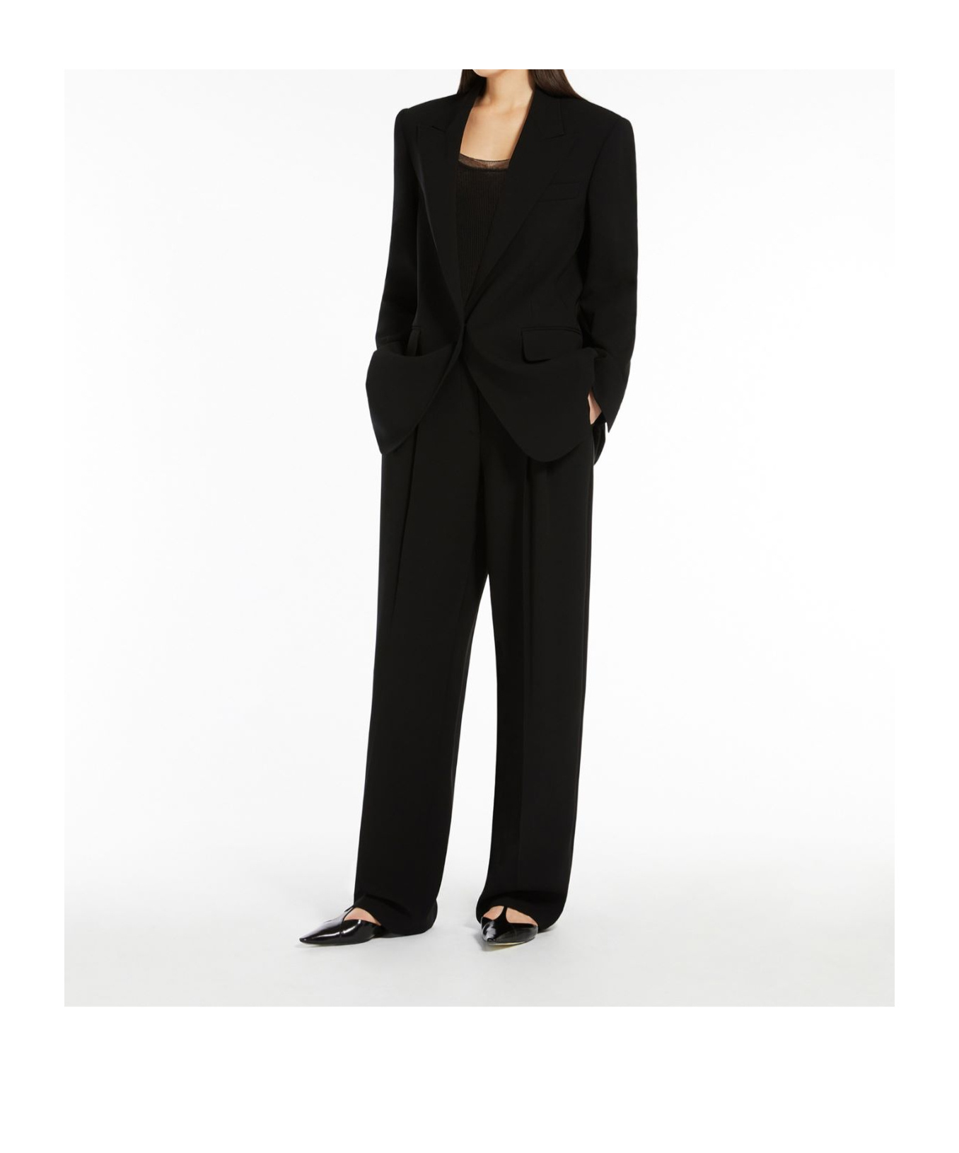 Max Mara Viale Blazer In Black