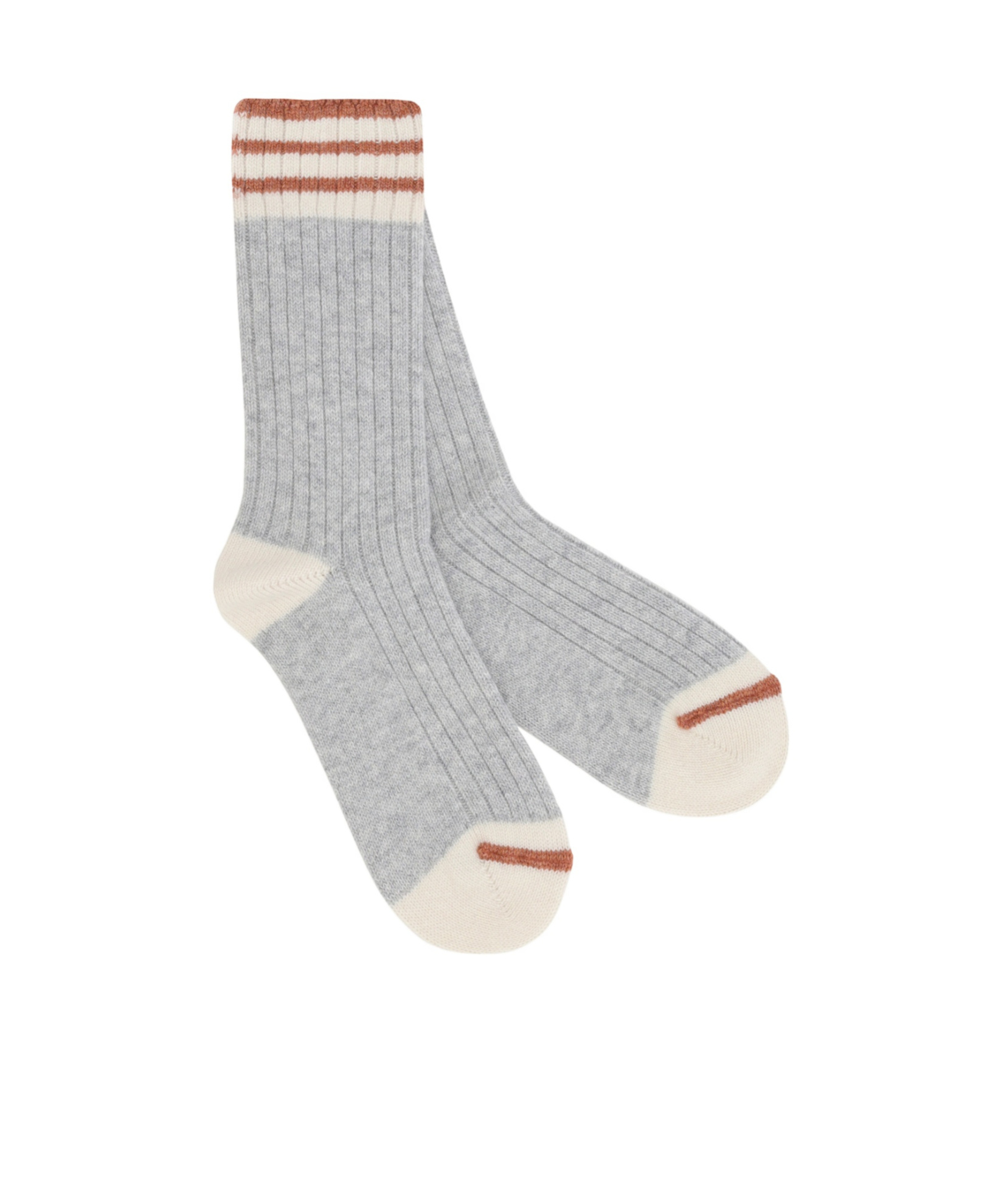 Brunello Cucinelli Cashmere Socks In Gray