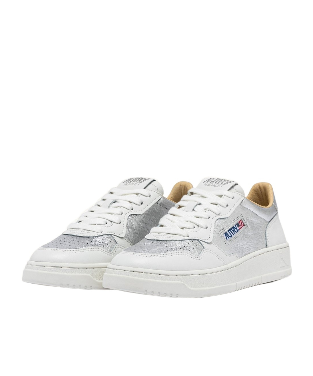 Autry Round Head Low-cut Sneakers In White