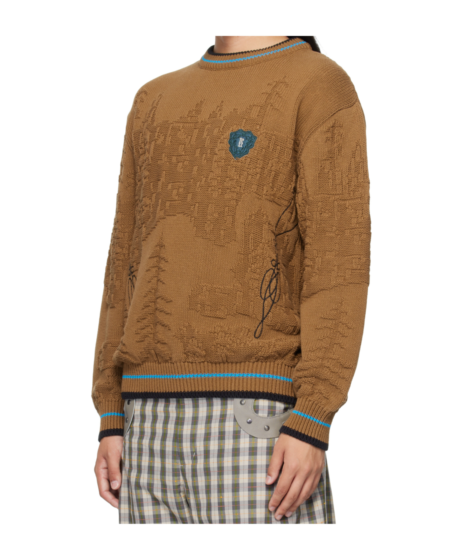 Kiko Kostadinov Fitz Sweater In Brown