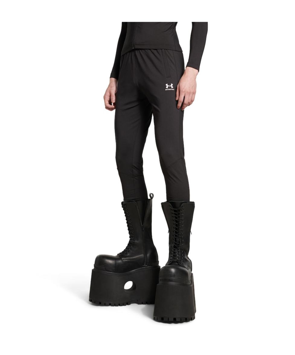 Balenciaga Men's Under Armour Sweatsuit Pants In Black/white In Black