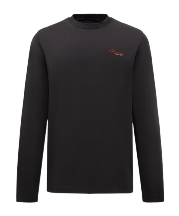 Moncler Long-sleeved T-shirt In Black