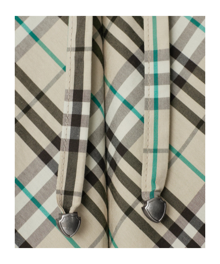 Burberry Check-pattern Cotton Trousers In Brown