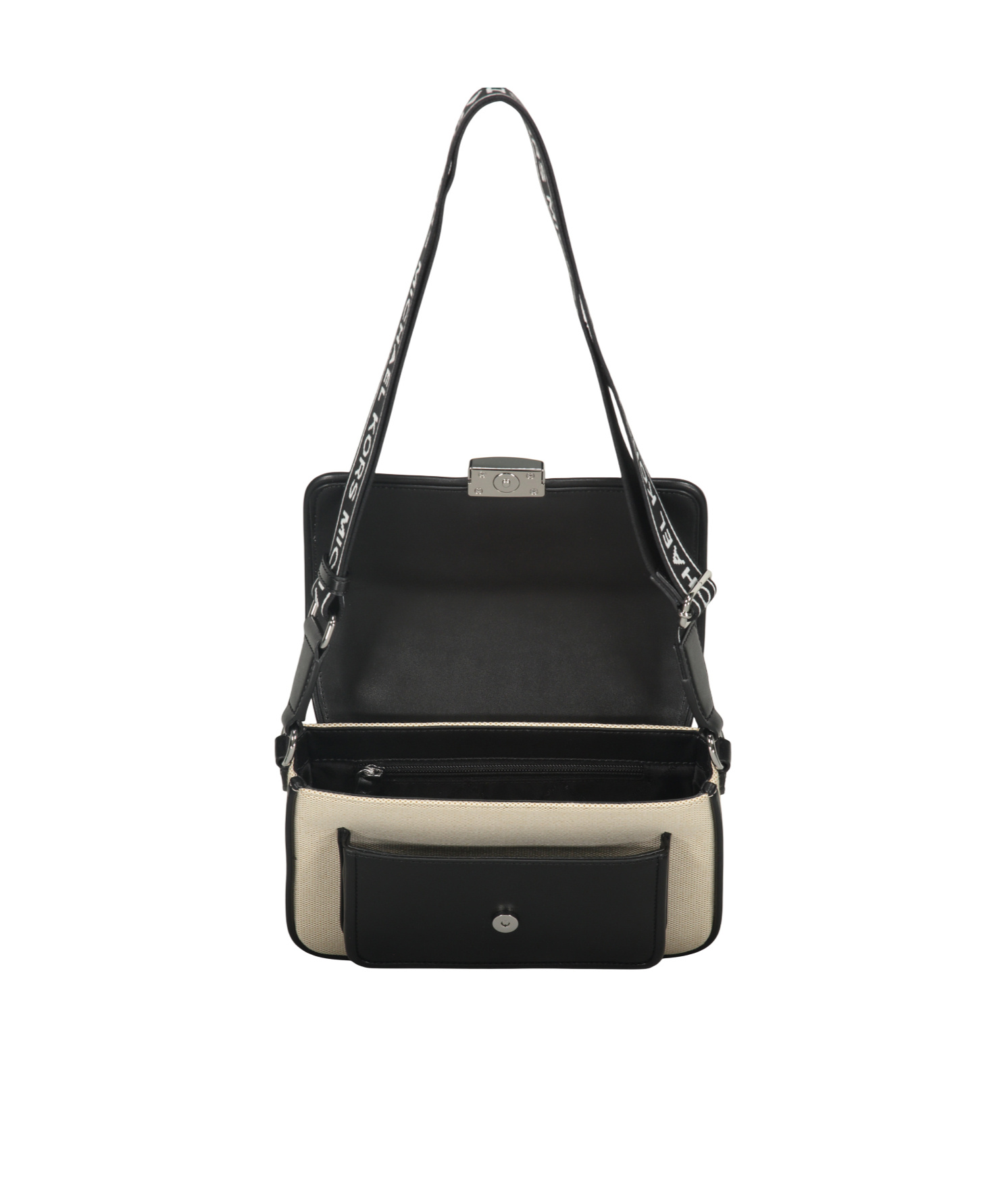 Michael Kors Bradshaw Medium Two-tone Canvas Messenger Bag