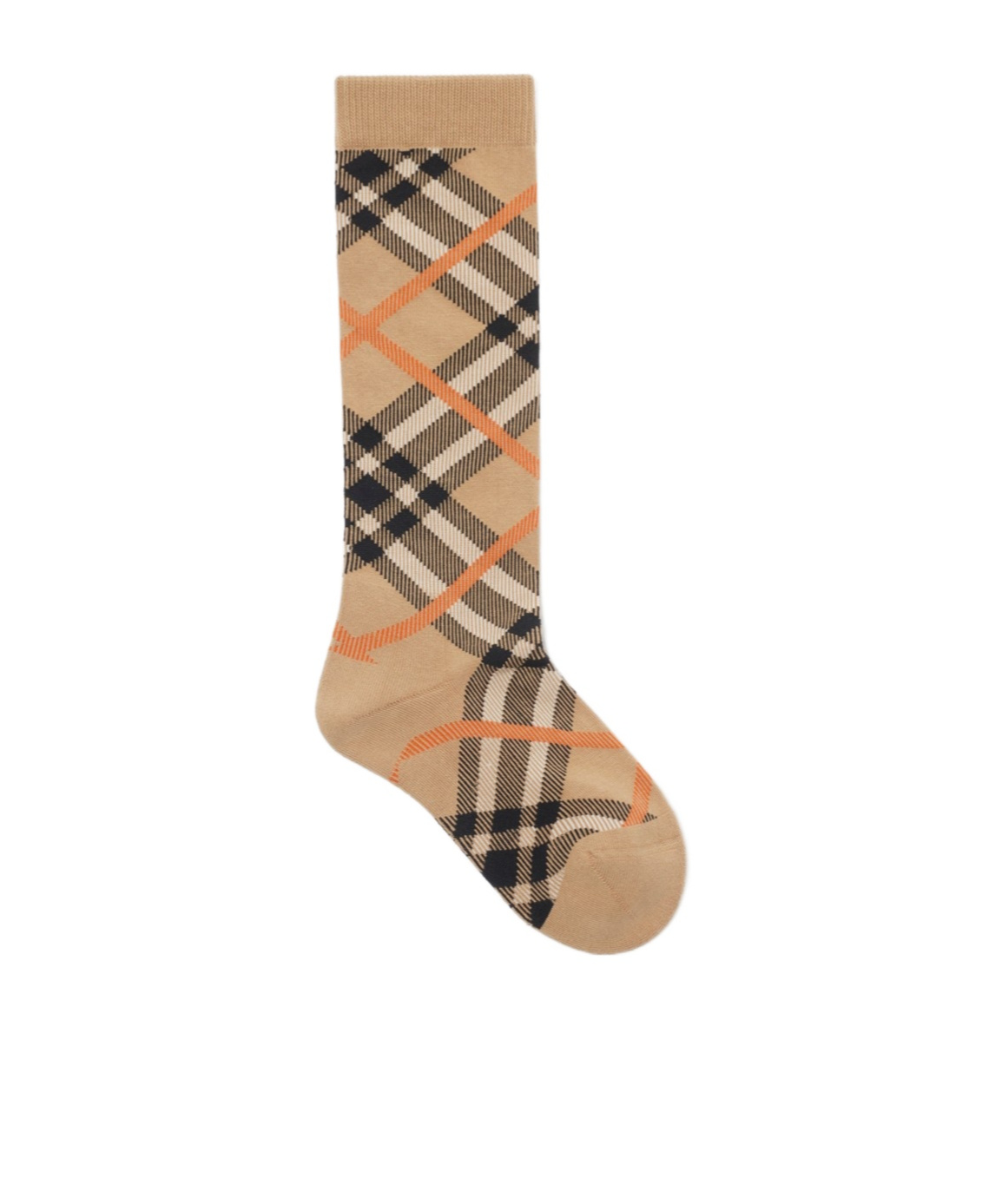 Shop Burberry Vintage Check Socks In Sand-colored