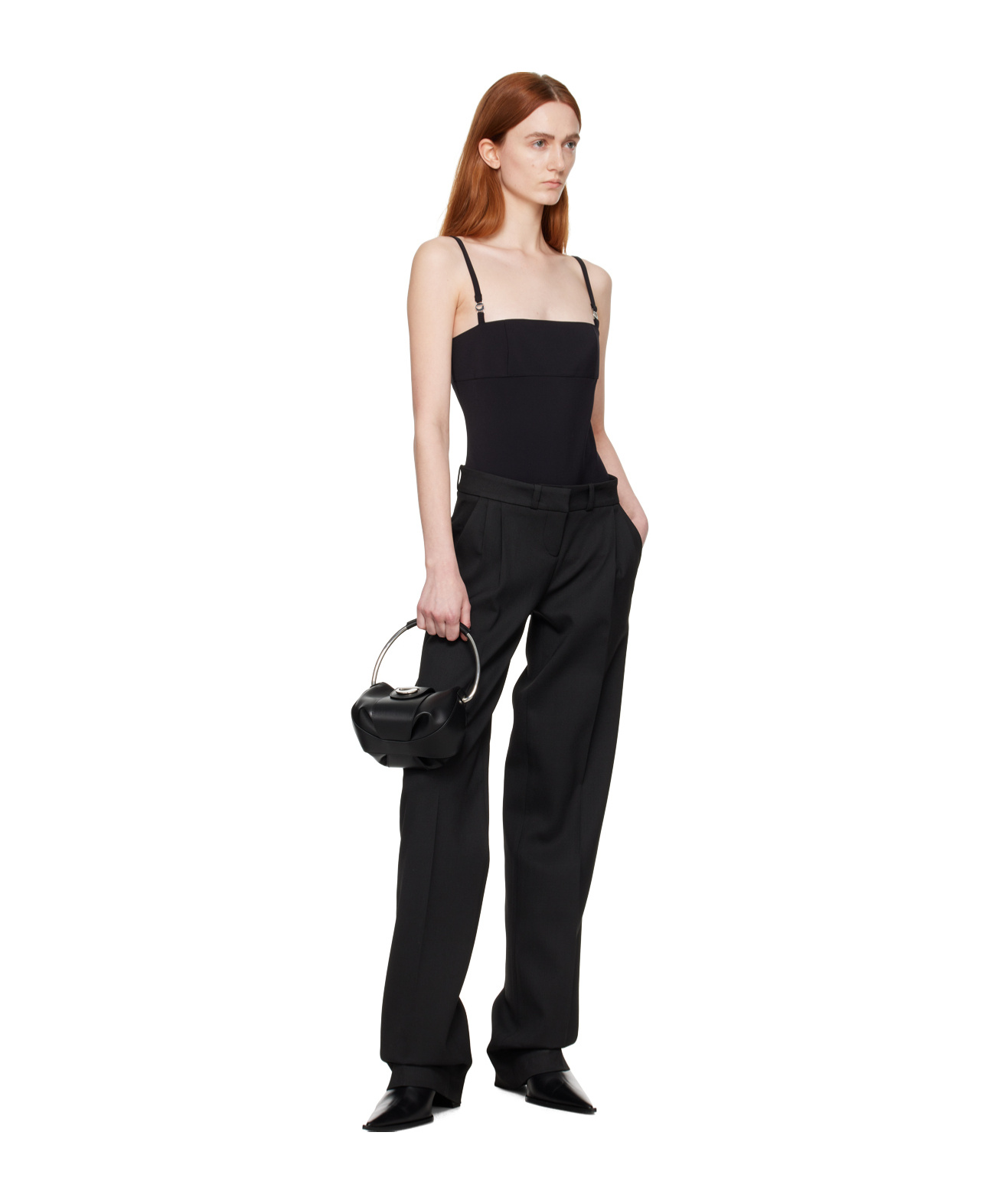 Coperni Thin Shoulder Strap Jumpsuit In Black