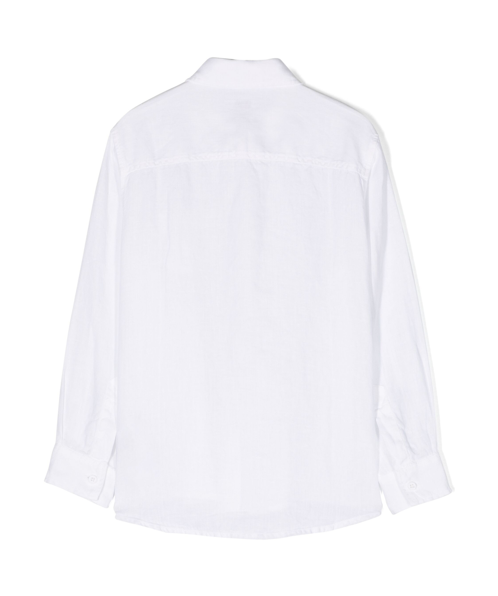 Il Gufo White Linen Shirt With Pocket In White