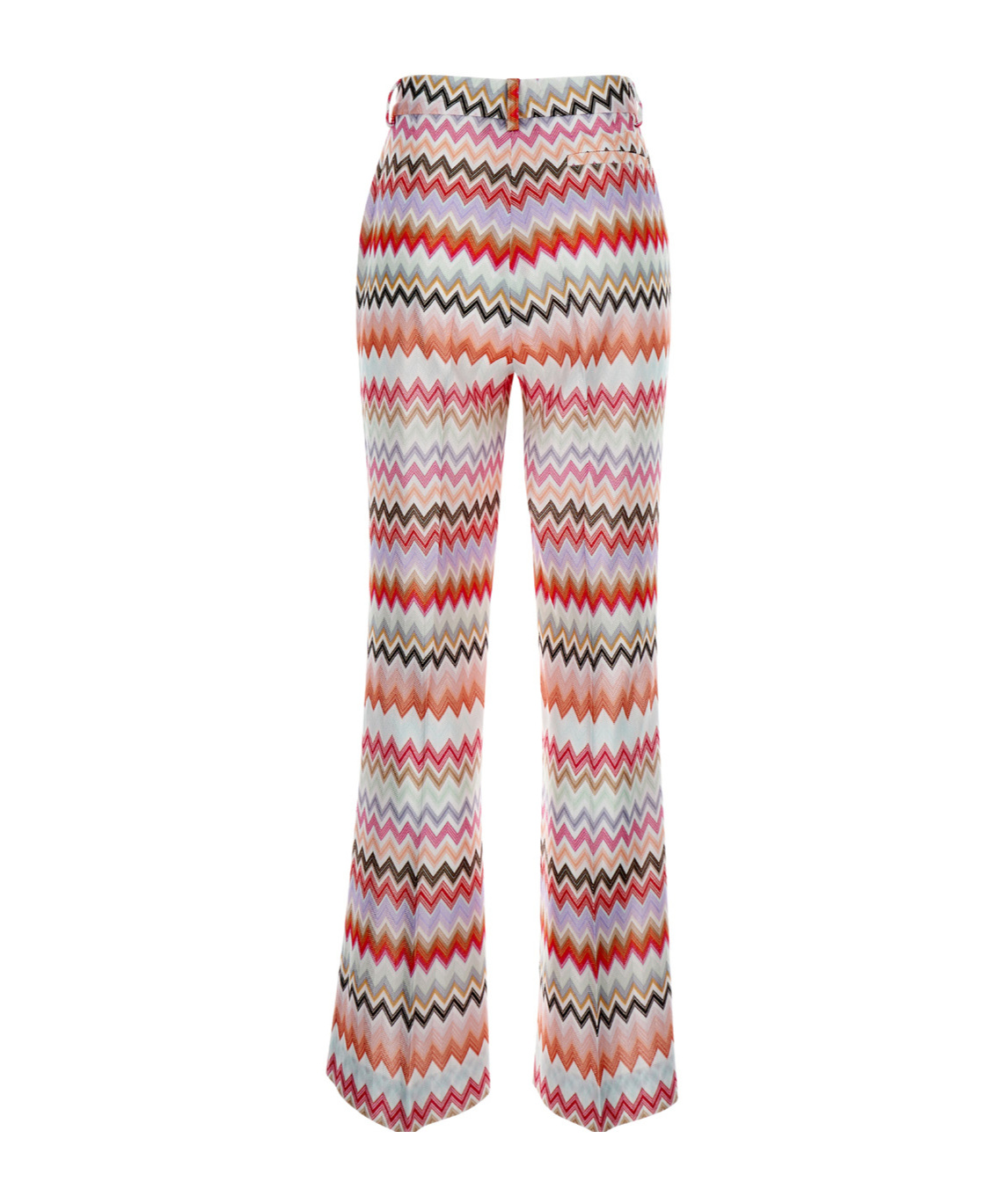Missoni Zig Zag Cotton-blend Flared Pants In Multicolor