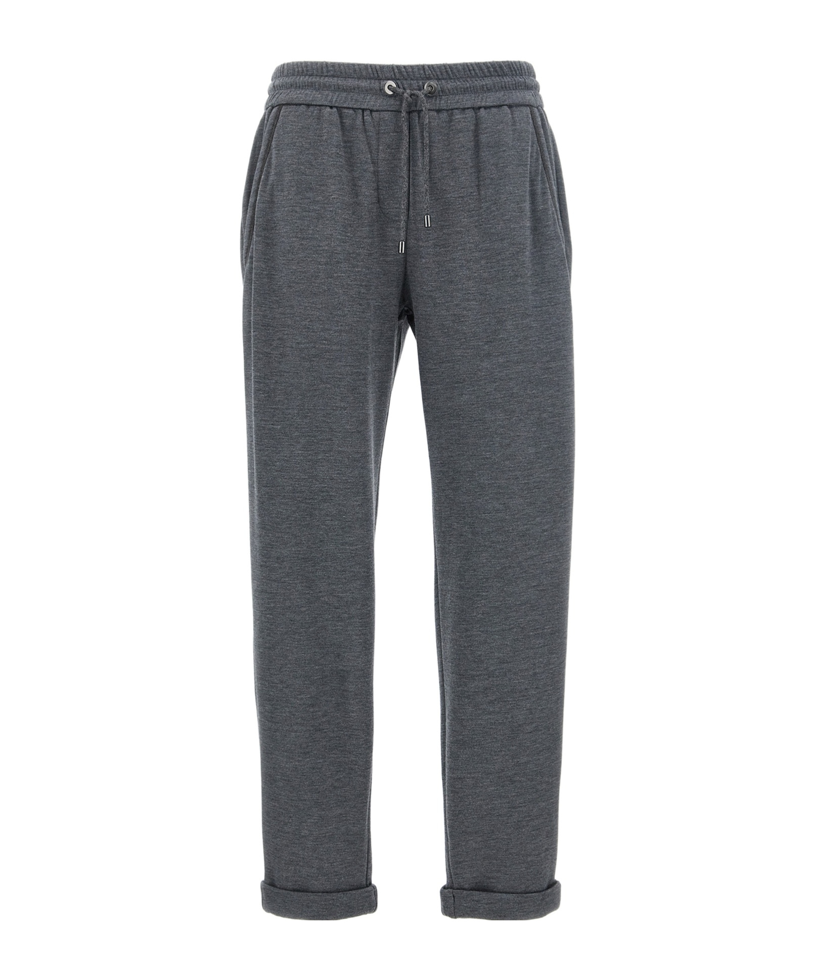 Brunello Cucinelli Tapered-leg Drawstring Track Pants In Black