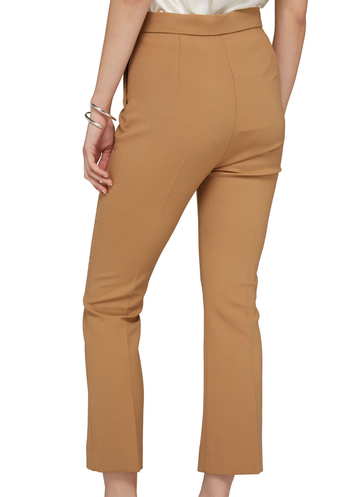 Max Mara Straight Casual Pants In Brown