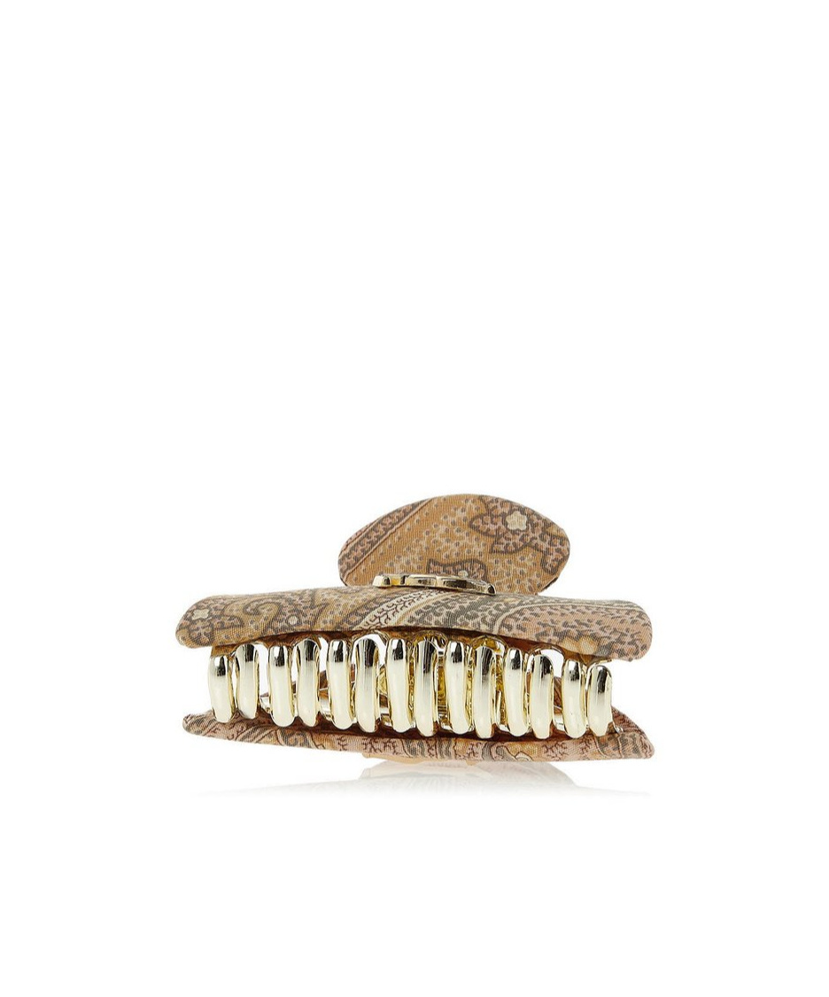 Etro Logo Hair Accessories In Yellow