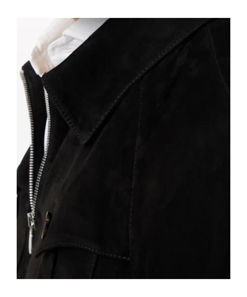 Brunello Cucinelli Straight Hem Zipped Jacket In Black