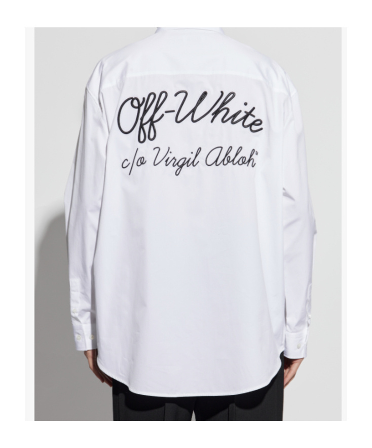 Off-white Long-sleeved Shirt In White