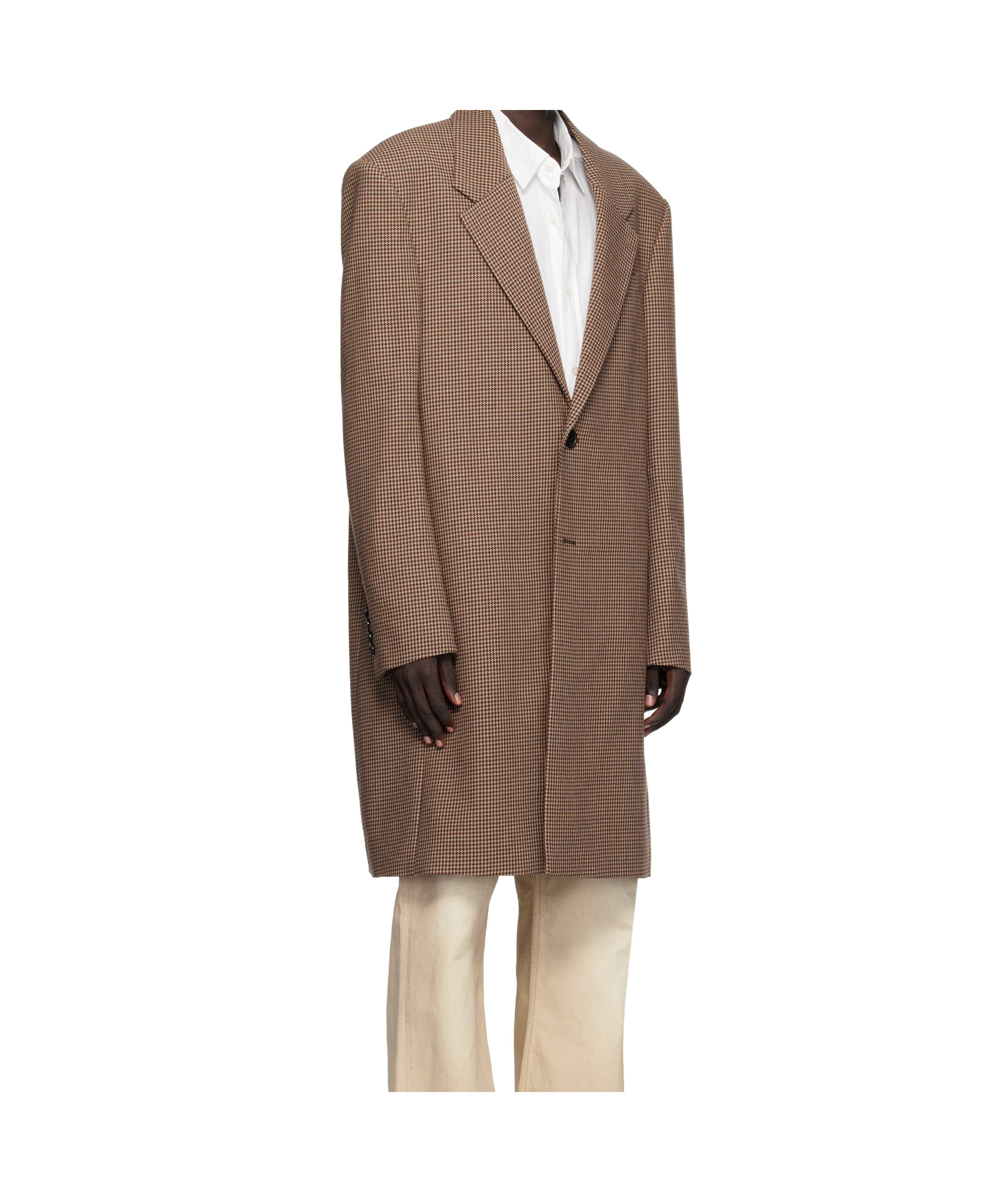Acne Studios Brown Wool Coat In Brown