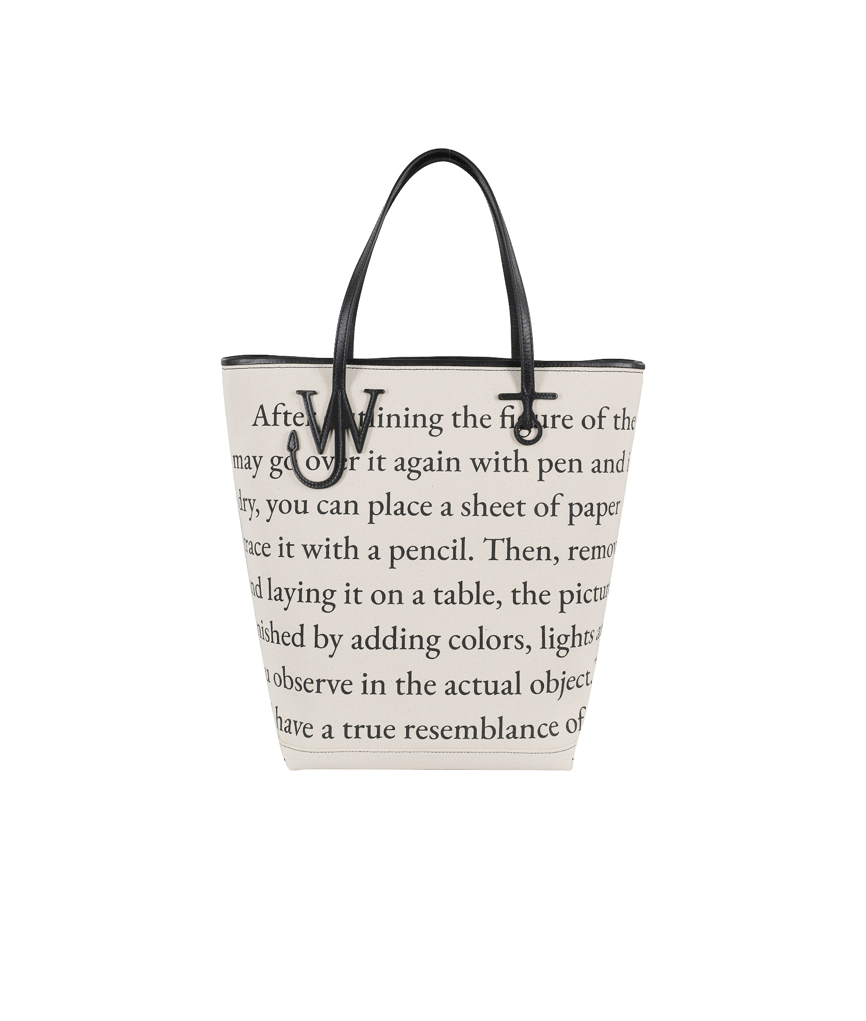 Jw Anderson Tall Anchor Tote Bag In Ivory