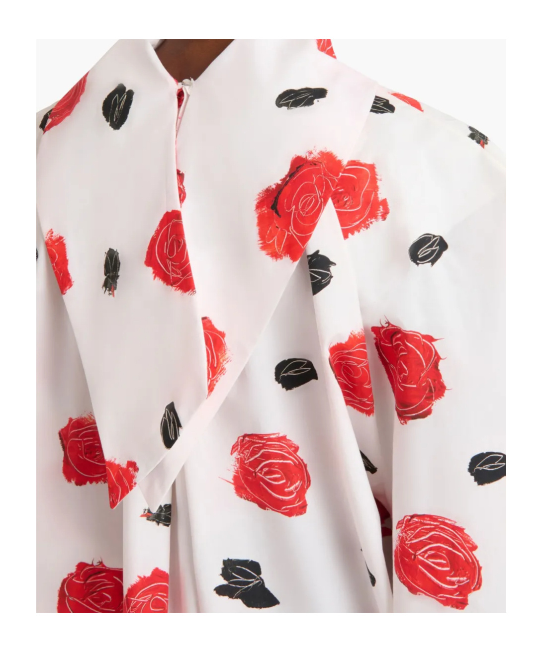 Marni Balloon Top With Long Raglan Sleeves Lily White In White