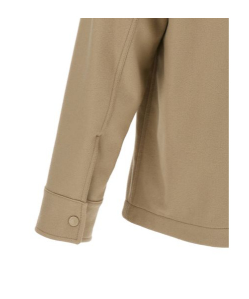 Stone Island Compass Shirt Jacket In Nude