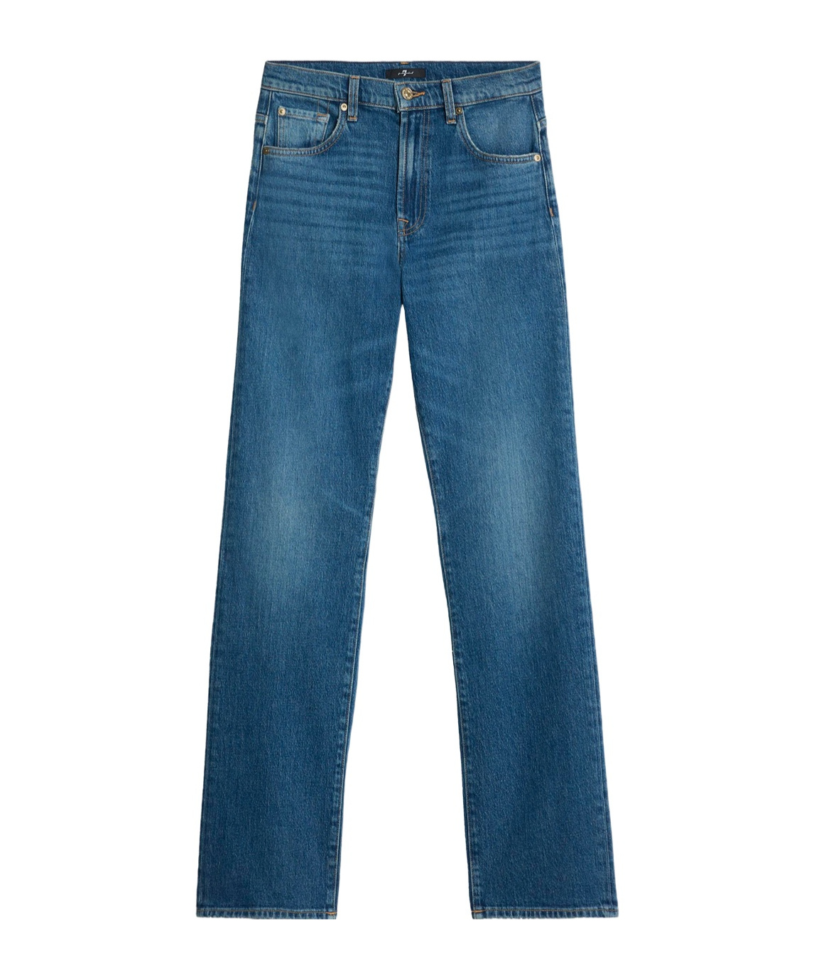 7 For All Mankind Tess Explorer Trouser Belt Loops In Blue