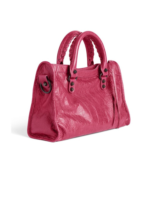 Balenciaga Small Le City Leather Satchel In Pink