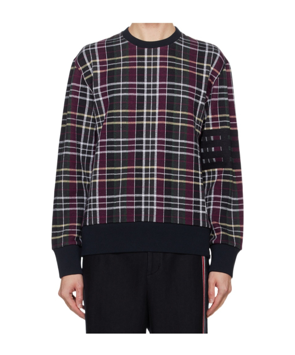 Thom Browne Crew Neck Sweatshirt In Black
