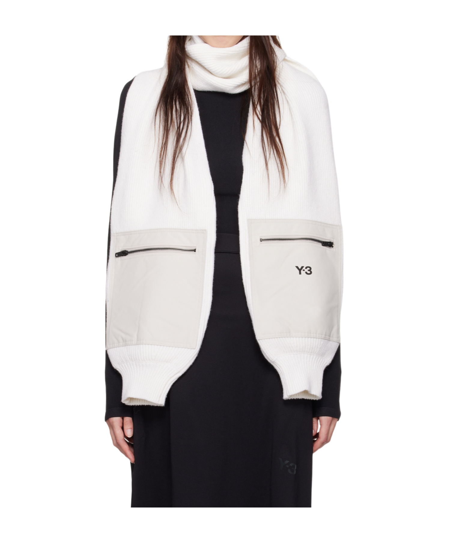Shop Y-3 Ny Scarf In White