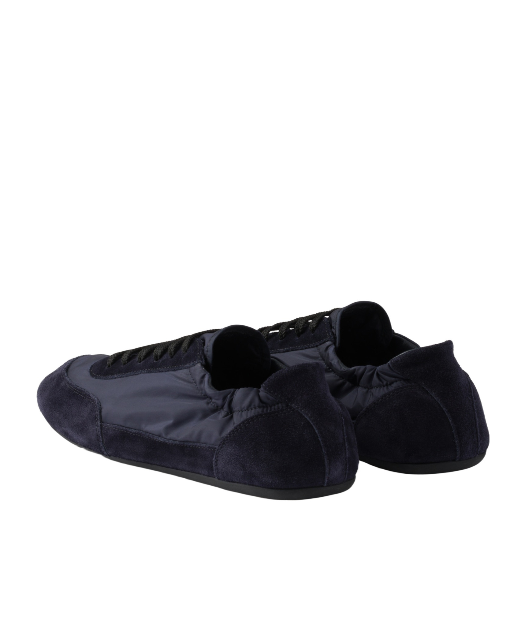 Prada Collapse Sneaker Aus Re-nylon Und Wildleder In Blue