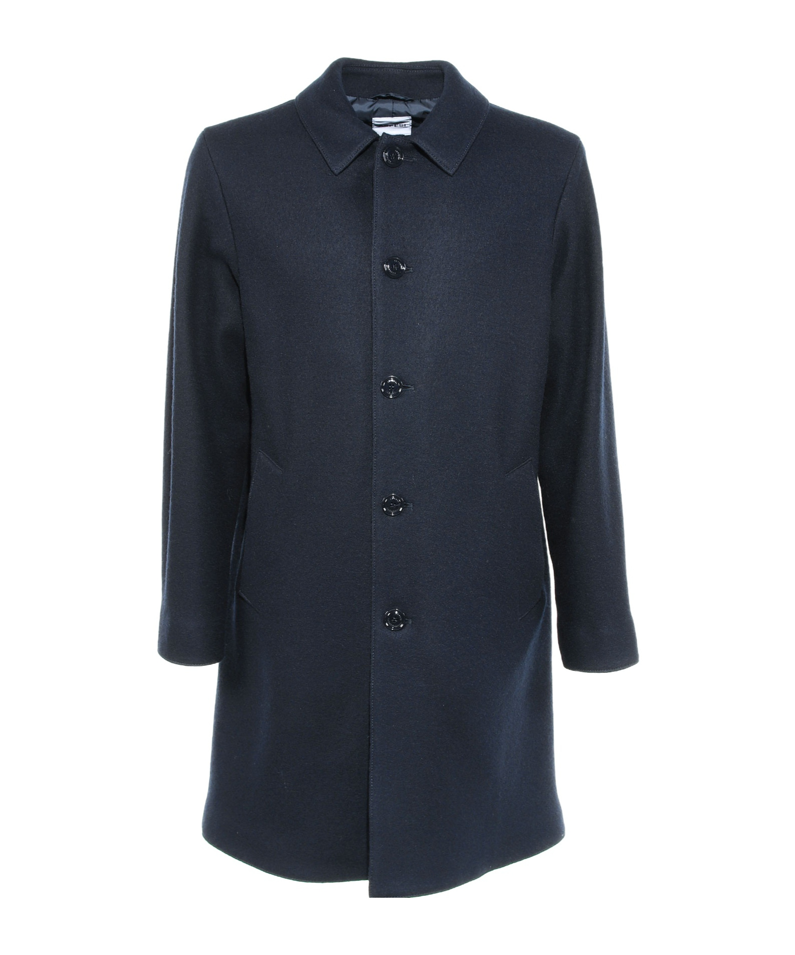Aspesi Single Breasted Coat In Black