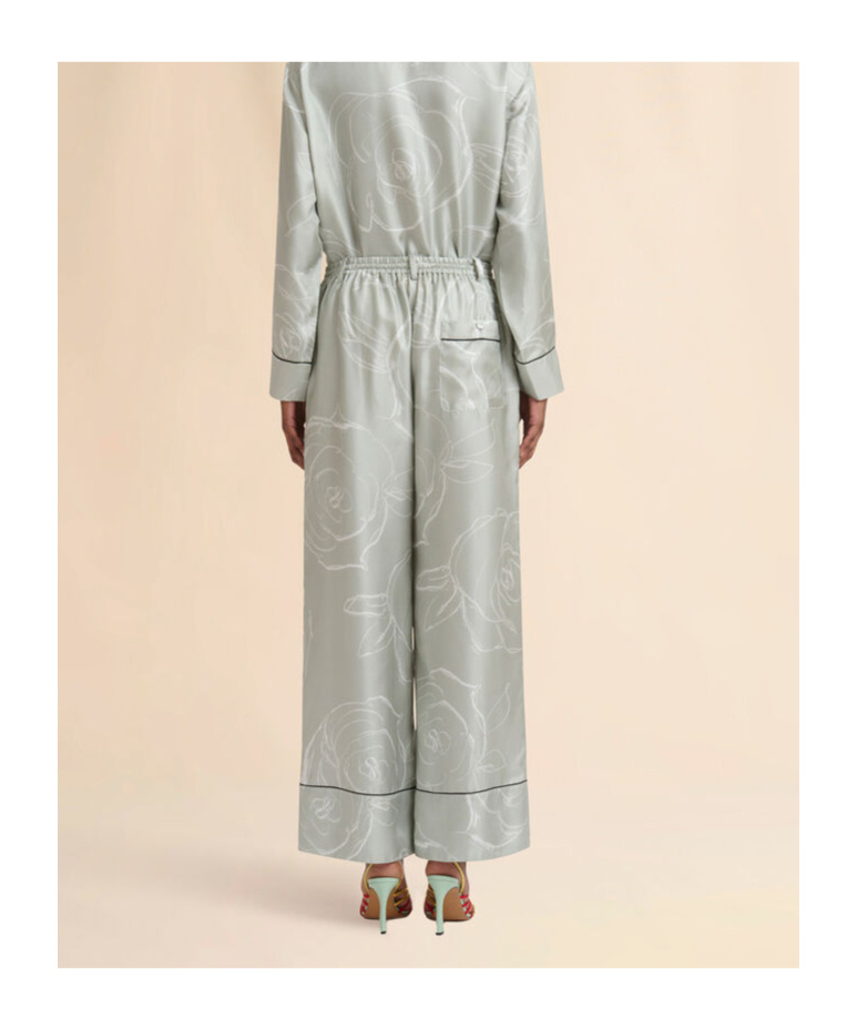 Marni Trousers With Aurora Print In Gray