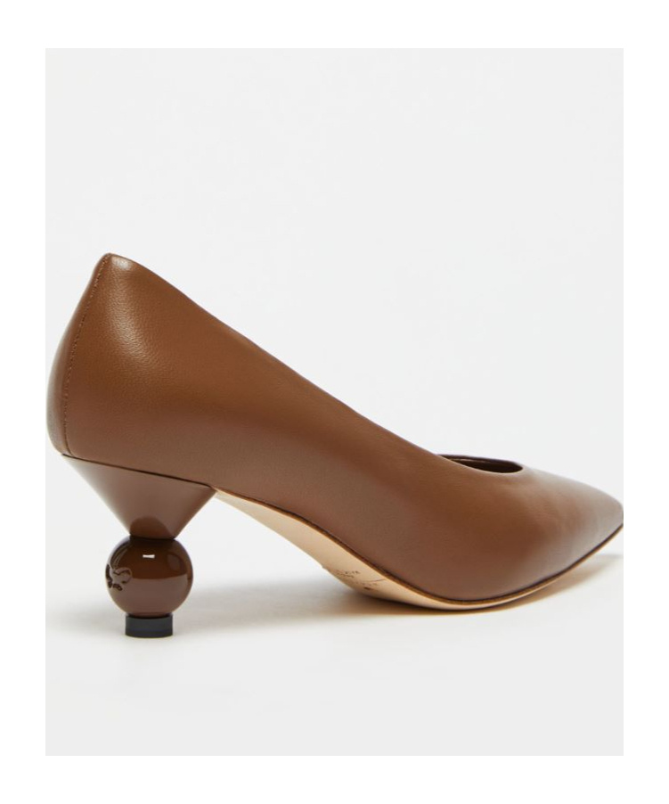 Weekend Max Mara Pointed High Heel Sandals In Brown