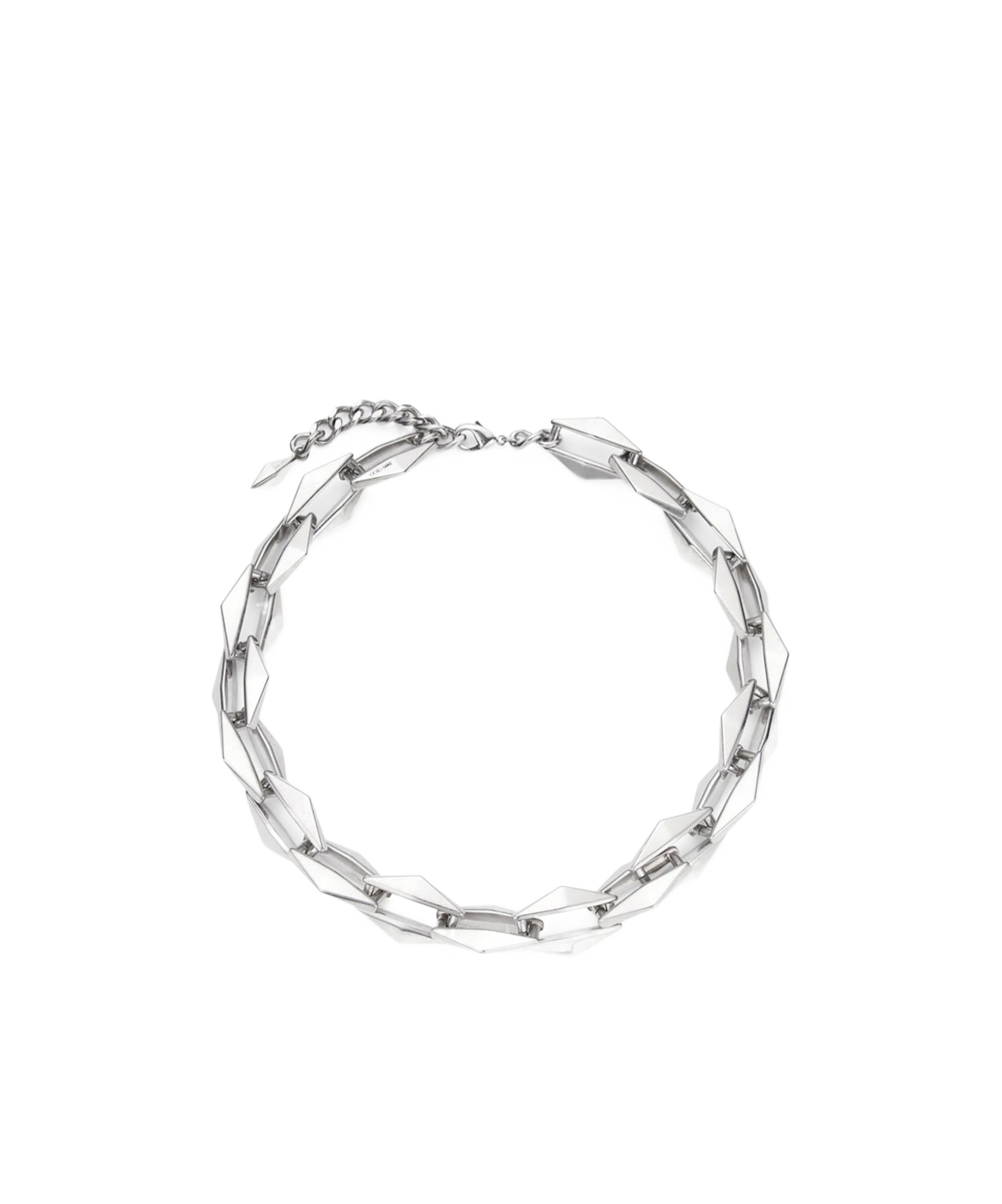 Jimmy Choo 'linkage De Diamant' Necklace In White