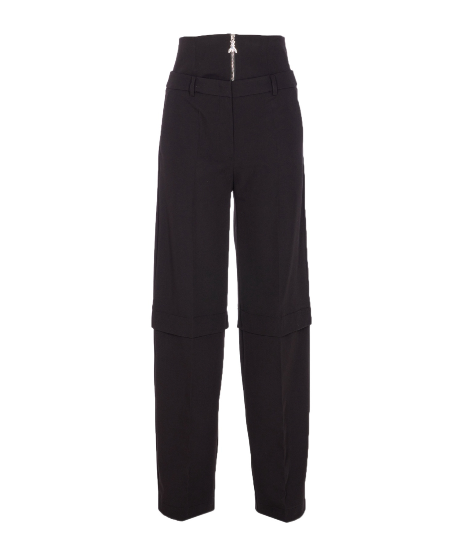 Patrizia Pepe Zipper Casual Pants In Black