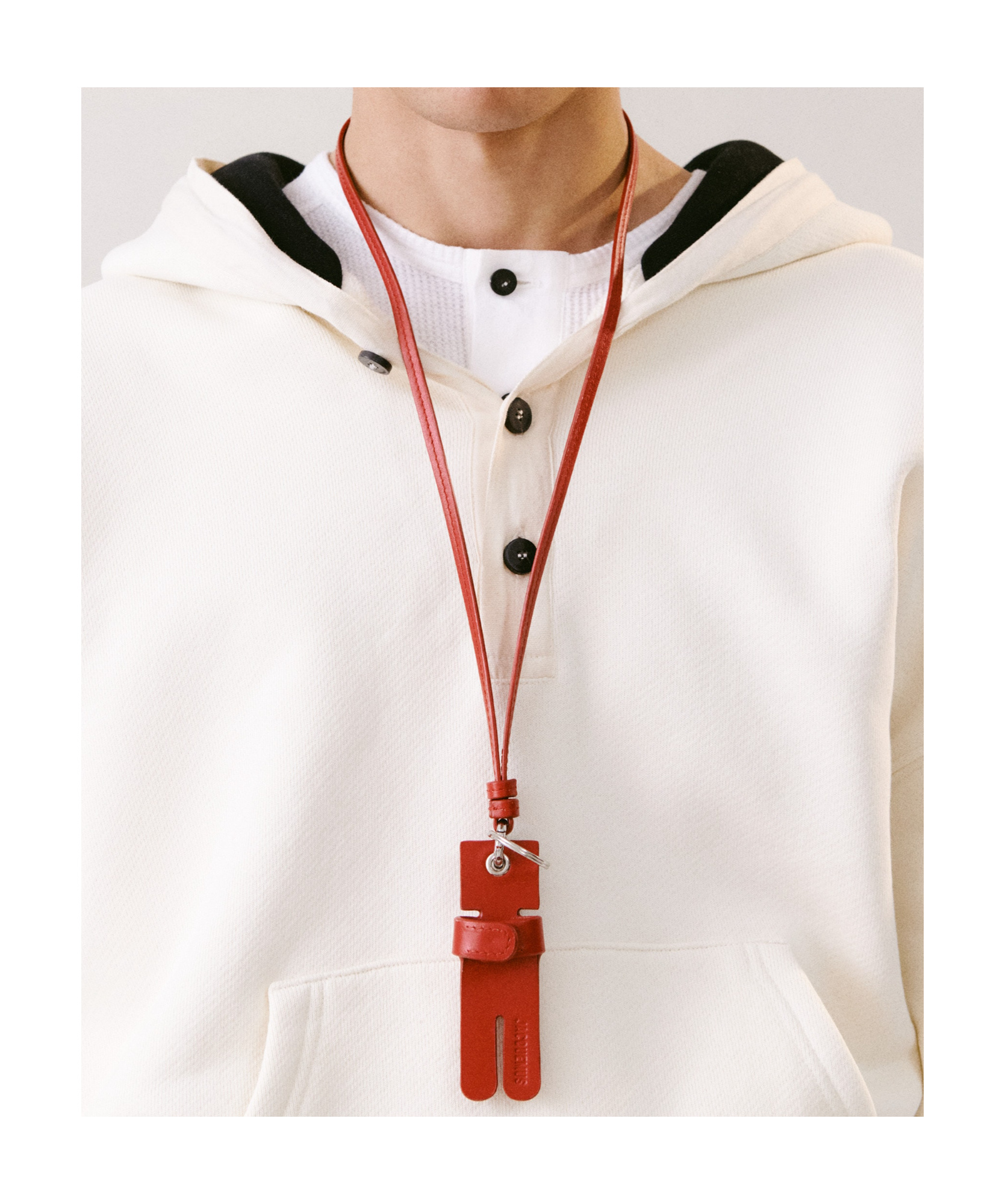 Jacquemus Hug Key-ring In Red