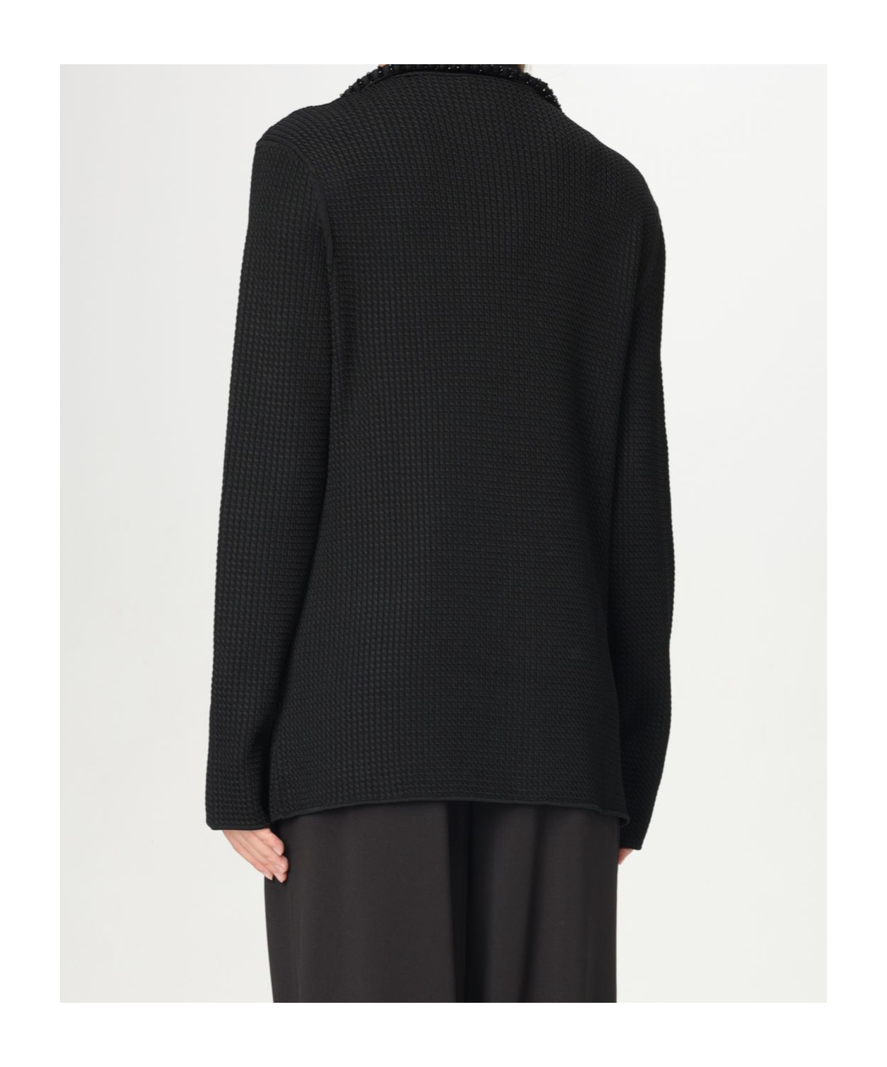 EMPORIO ARMANI CRYSTAL-EMBELLISHED BLAZER