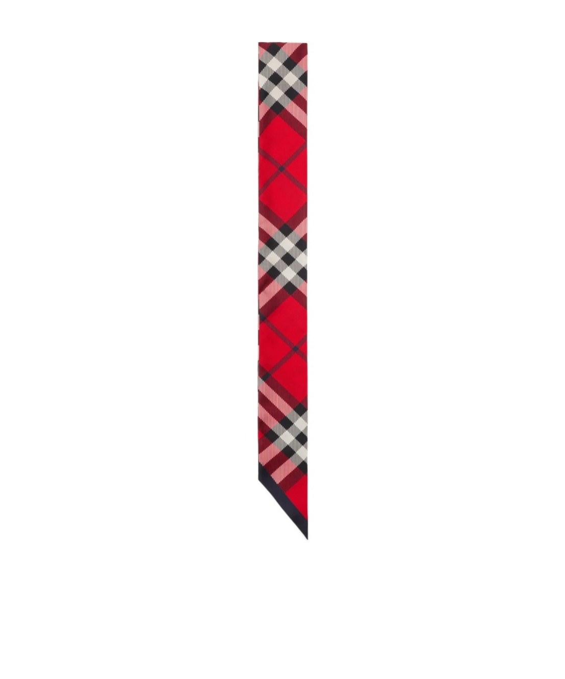 BURBERRY CHECK PATTERN SILK SCARF
