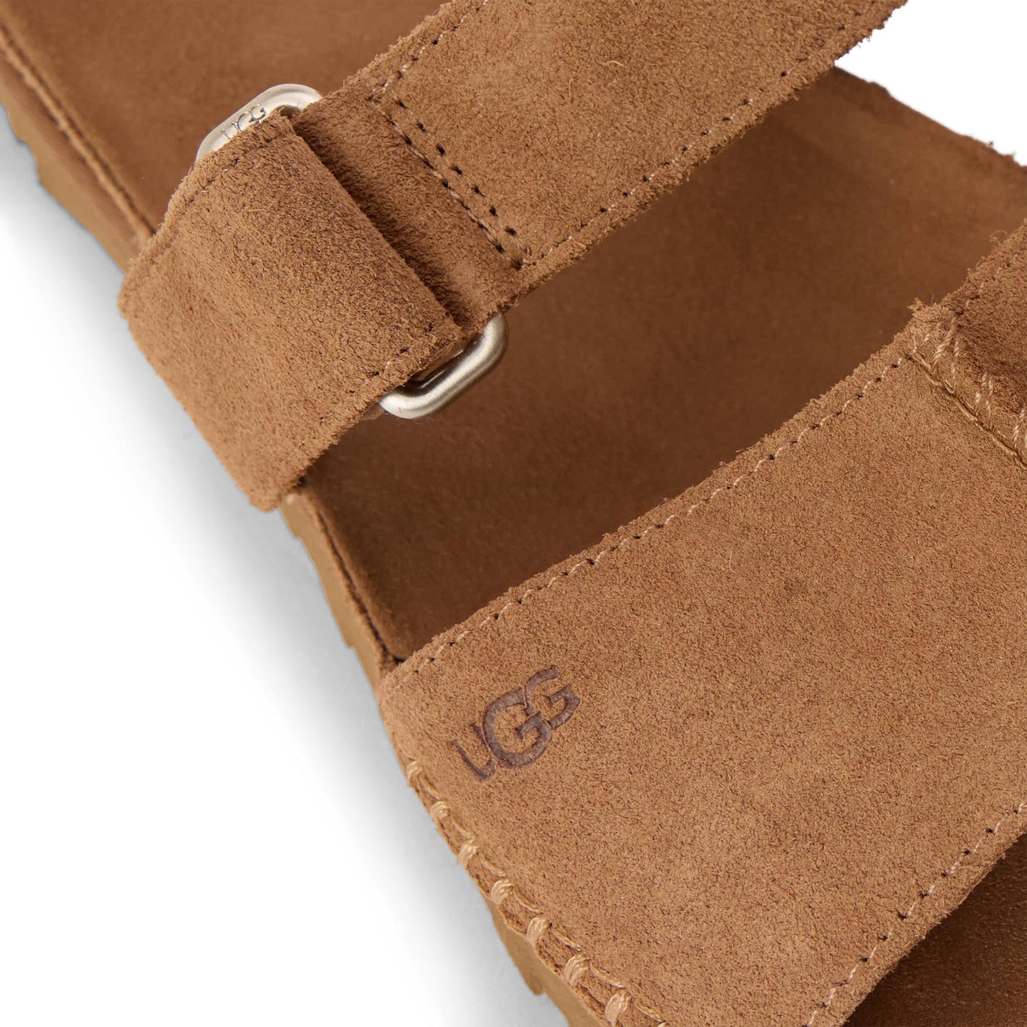 Ugg Gold Flat Sandals In Brown