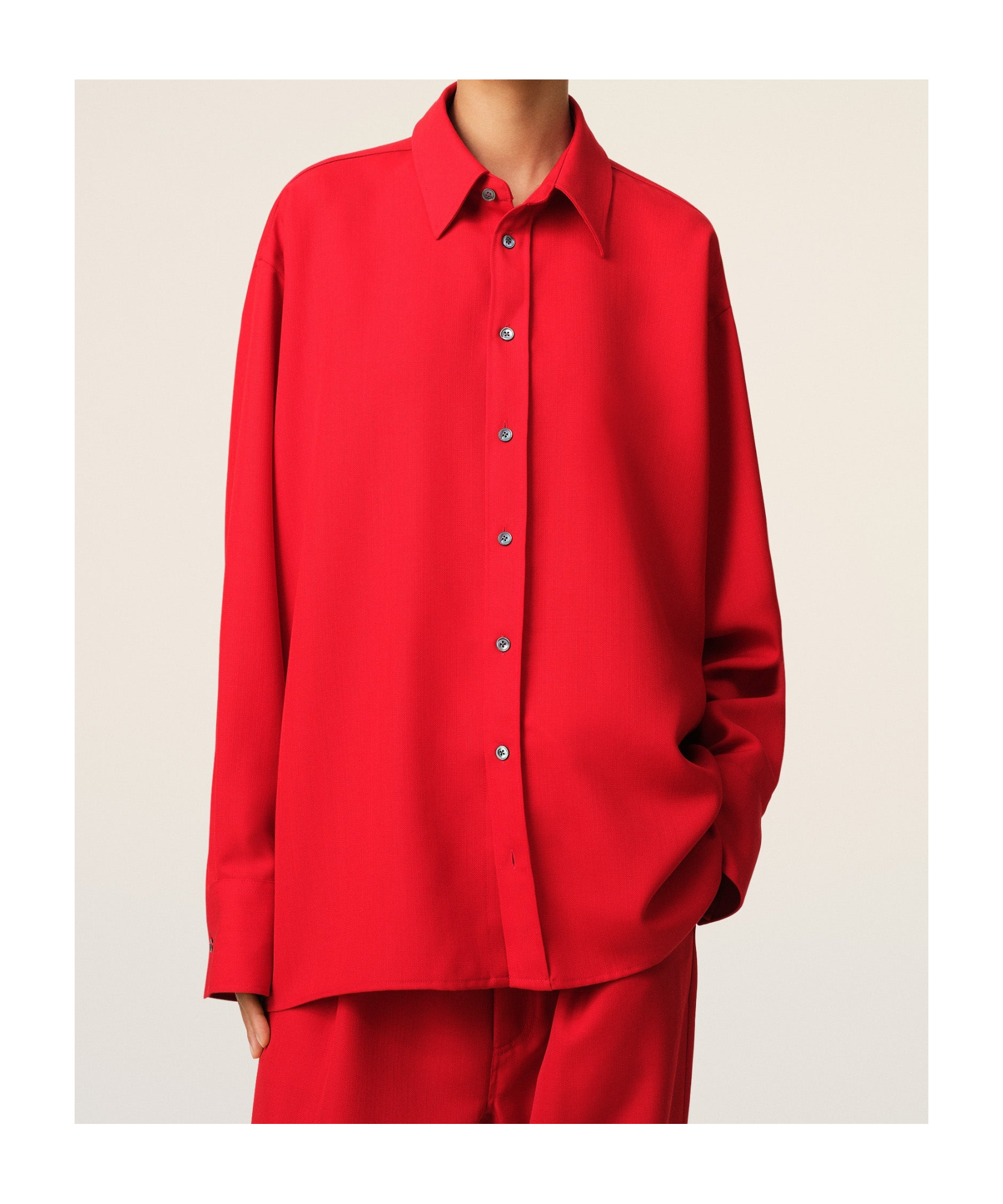 Ami Alexandre Mattiussi Hemd Mit Schlitz Hinten In Red