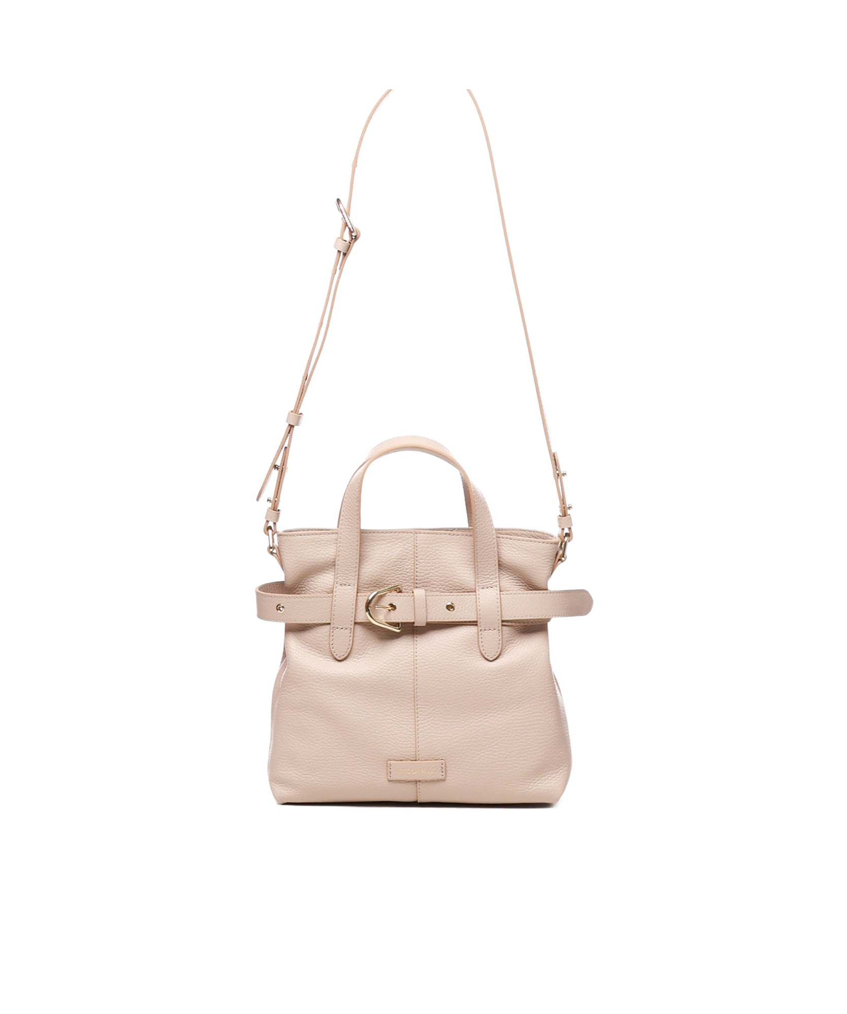 Shop Coccinelle Leather Tote Bag In Nude