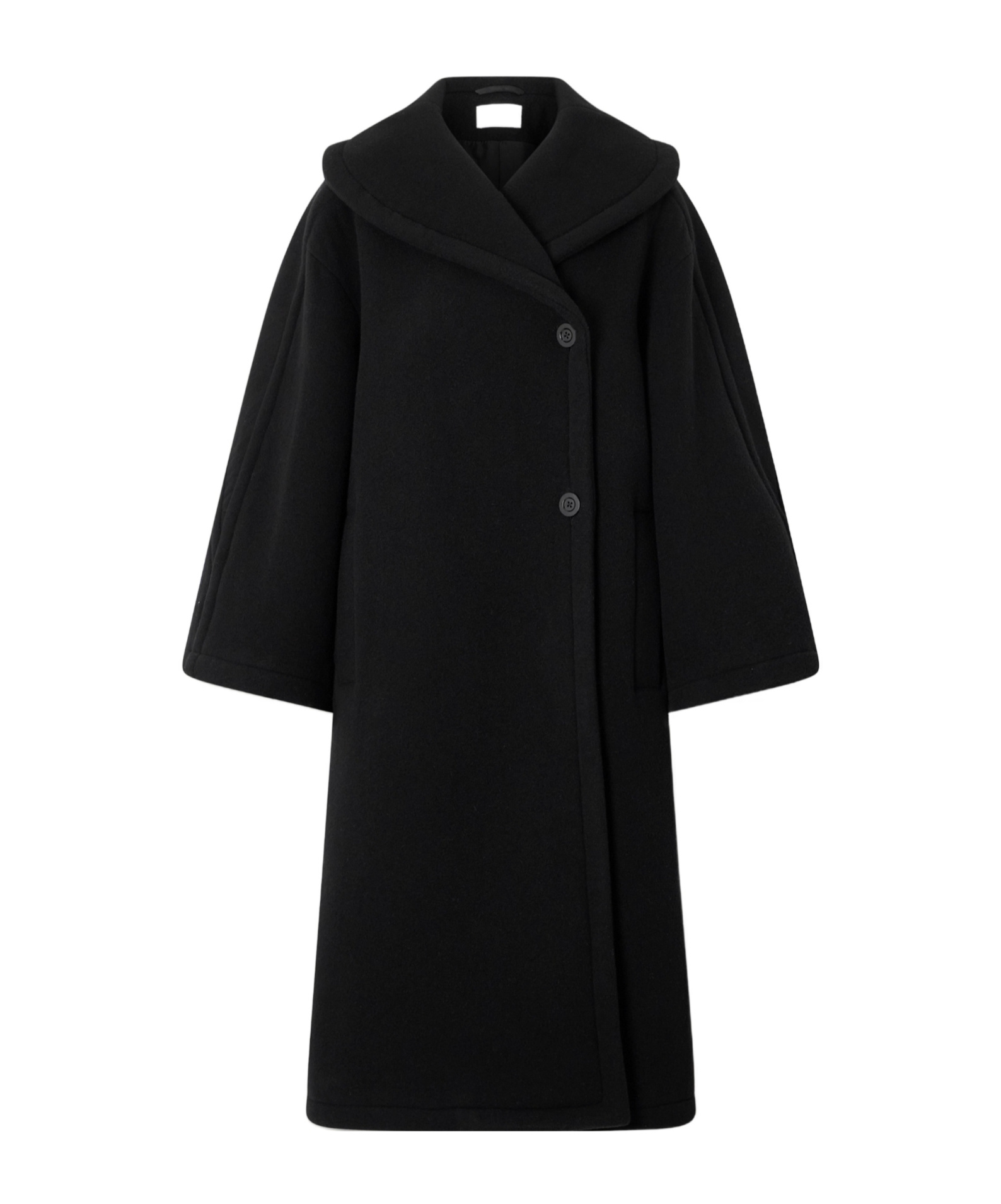 The Row Long-sleeved Coat In Black