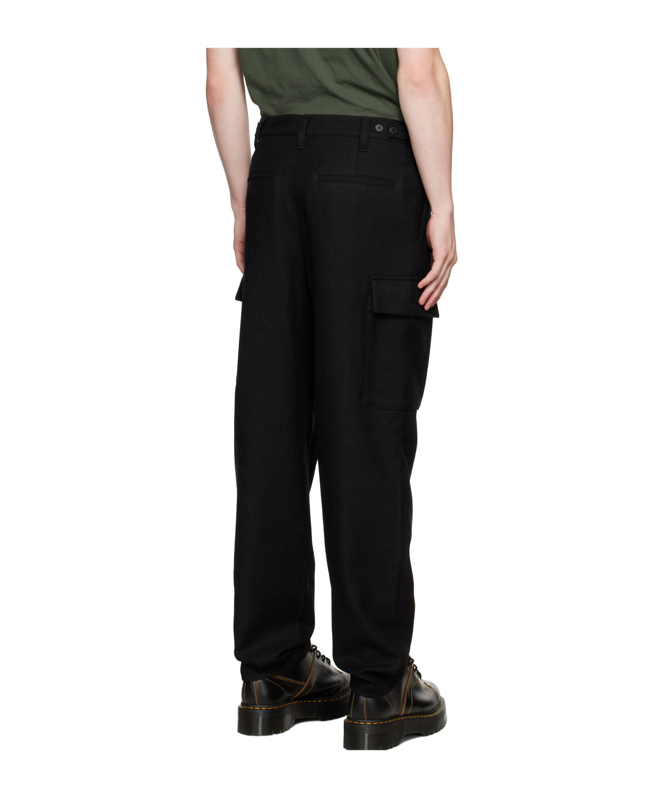 Frame Belt Loops Slacks In Black