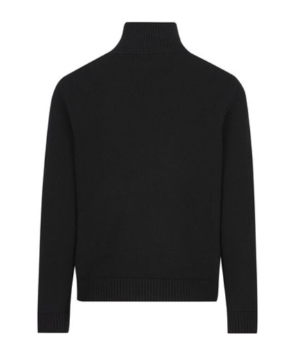 Balenciaga Turtleneck Knit Jumper In Black