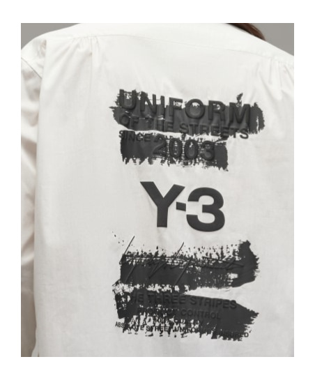 Y-3 Patterned Shirt In White
