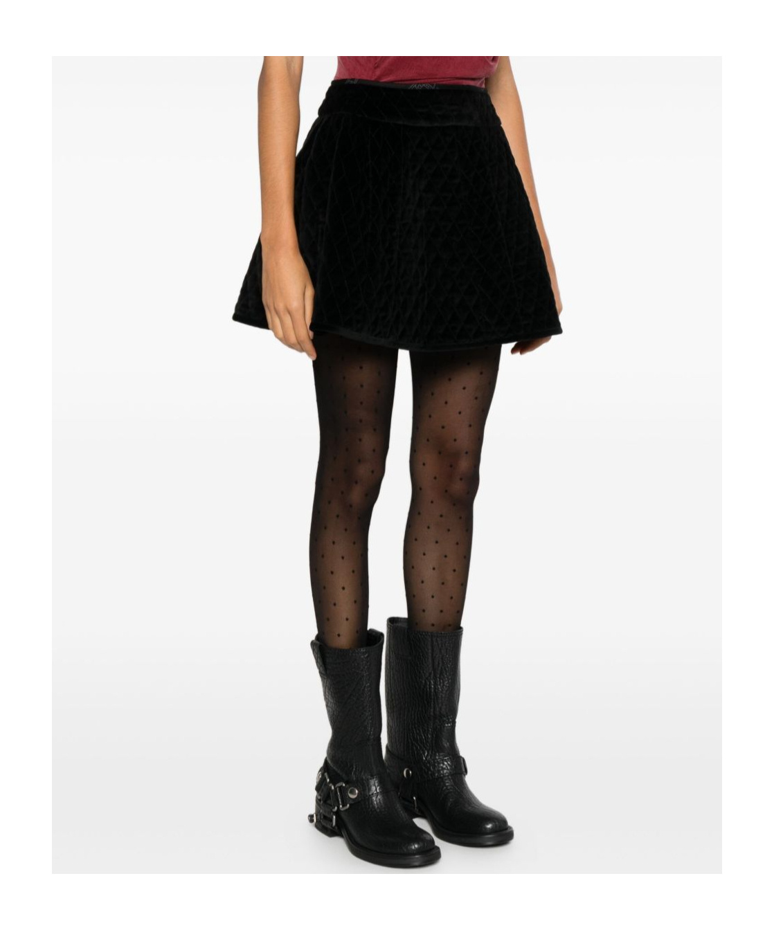 Vivienne Westwood A-line Midi Skirt High Waist In Black